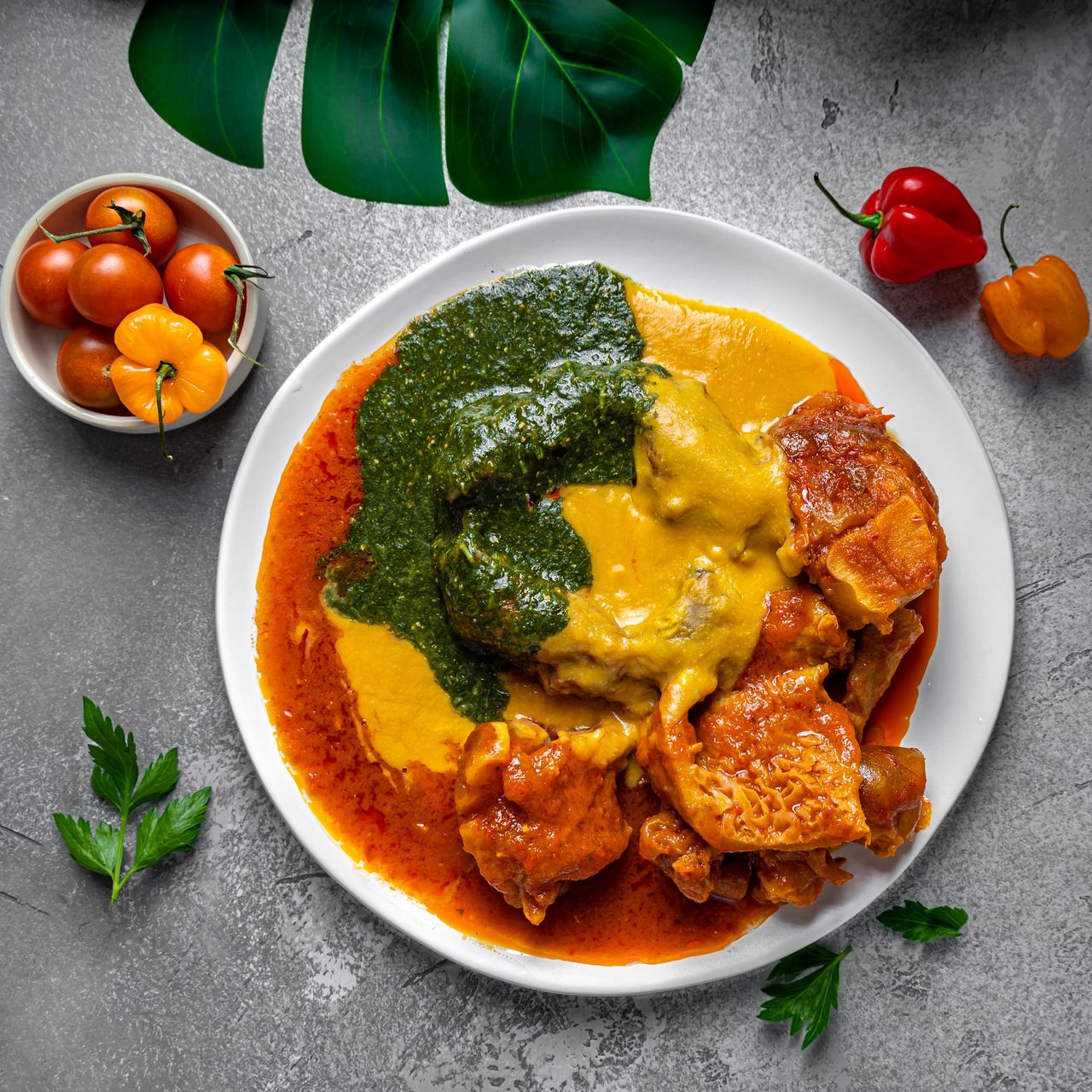 Ewedu event presentation from Smoky Bowls, authentic Nigerian food in Melbourne.