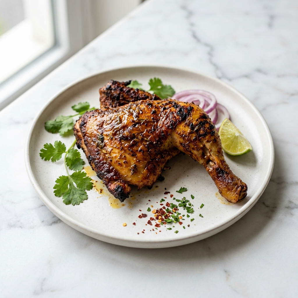 Local Chicken hero presentation from Smoky Bowls, authentic Nigerian food in Melbourne.
